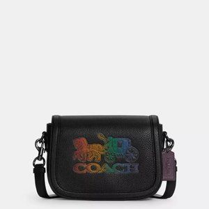 NWT COACH Saddle Bag With Horse And Carriage